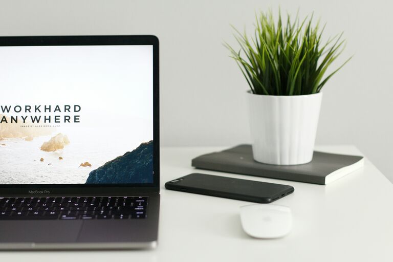 A website design, based on working hard.